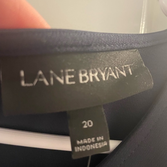 Lane Bryant new without tags Lena Navy Blue short sleeve keyhole wrap jumpsuit - Picture 3 of 5